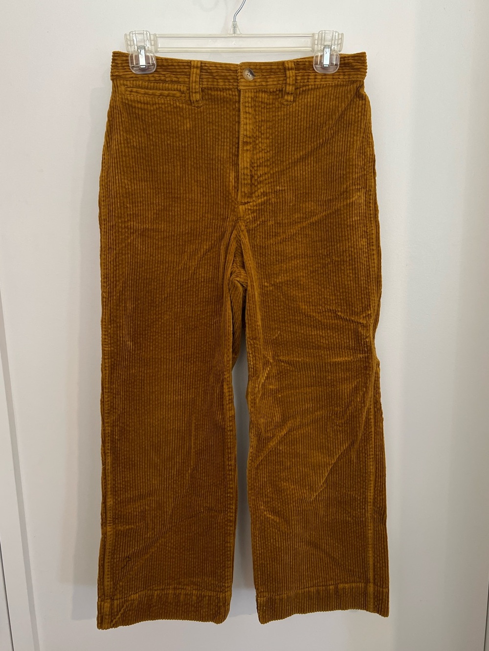Madewell Emmett Wide Leg Crop Corduroy Trousers size 26